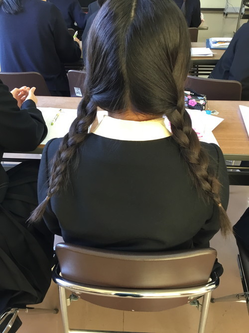 髪型の試行期間が始まっています 鹿児島純心女子中学 高等学校ブログ
